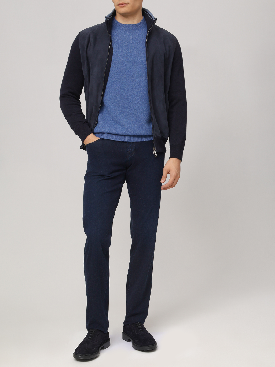 Джинсы Slim Fit хлопковые SCISSOR SCRIPTOR CONSTANTINO T55 W4 Деним  Фото 2