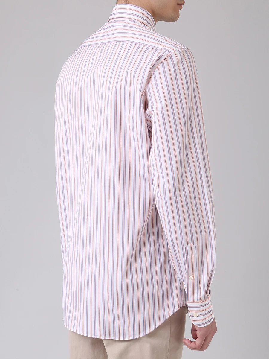 Рубашка в полоску regular fit PAUL & SHARK P20P3060/074, размер 52, цвет белый P20P3060/074 - фото 3