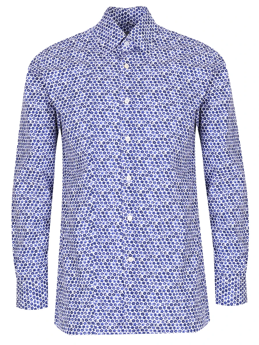 Рубашка хлопковая modern fit CANALI GL01804/302/L702 MF, размер 52, цвет голубой GL01804/302/L702 MF - фото 1