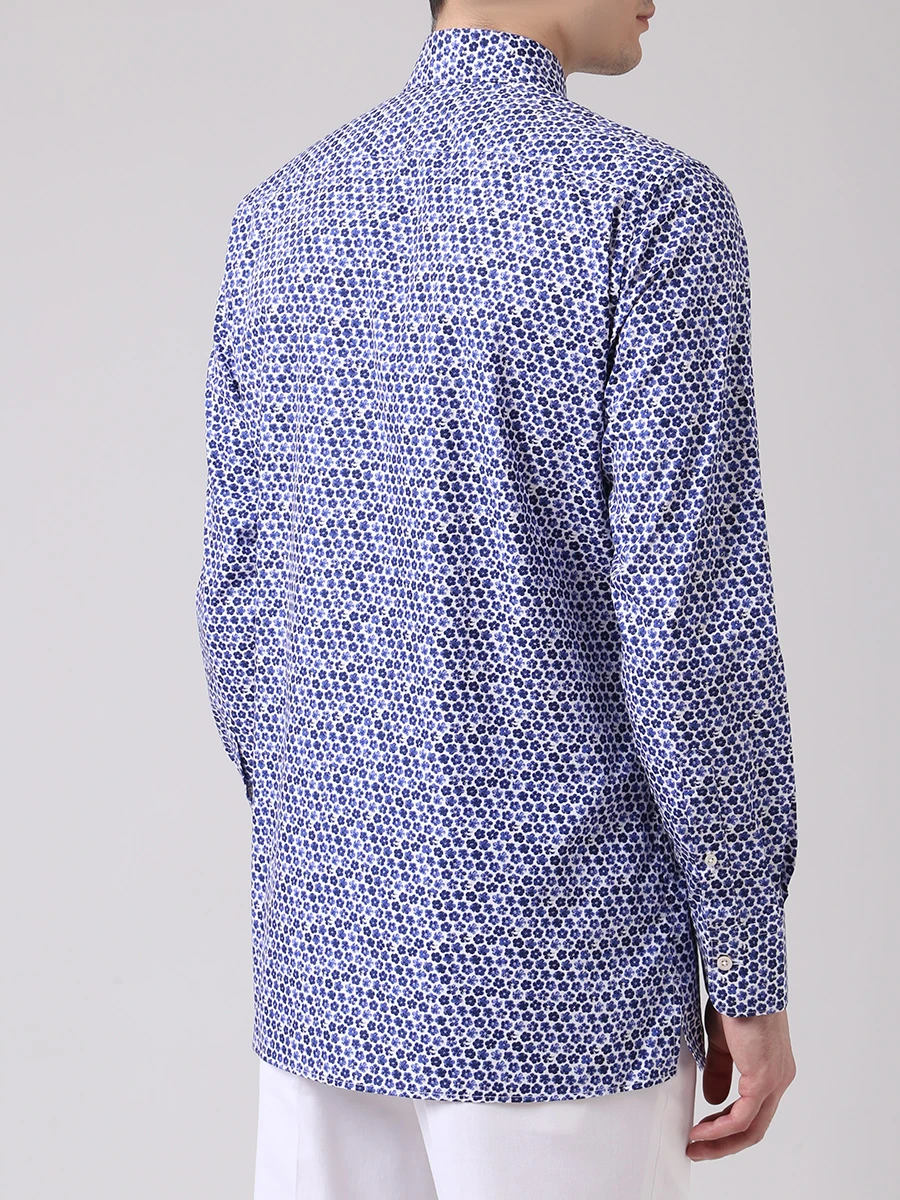 Рубашка хлопковая modern fit CANALI GL01804/302/L702 MF, размер 52, цвет голубой GL01804/302/L702 MF - фото 3