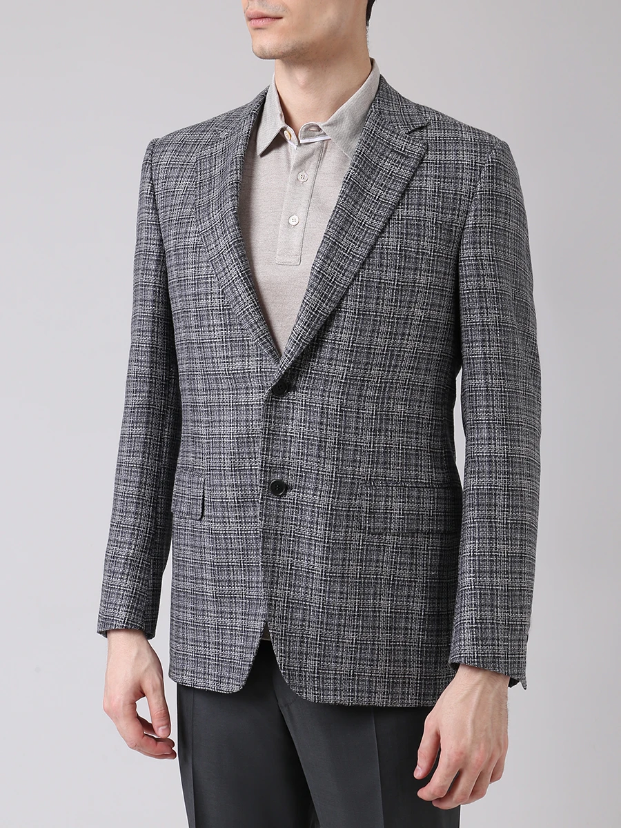 Пиджак классический CANALI CF00303/314/L11280 Клетка  Фото 4