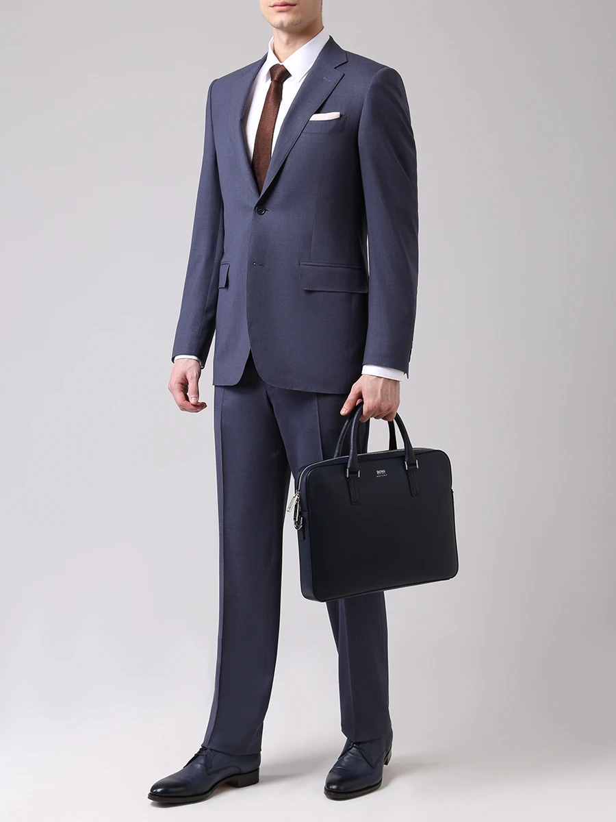 Рубашка Slim Fit хлопковая KITON UCCH0614501008 Белый  Фото 2