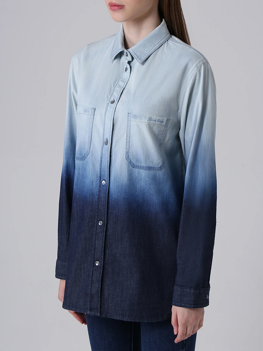 Рубашка джинсовая JACOB COHEN J3057/01894W1-53C51 деграде, размер 42, цвет голубой J3057/01894W1-53C51 деграде - фото 4