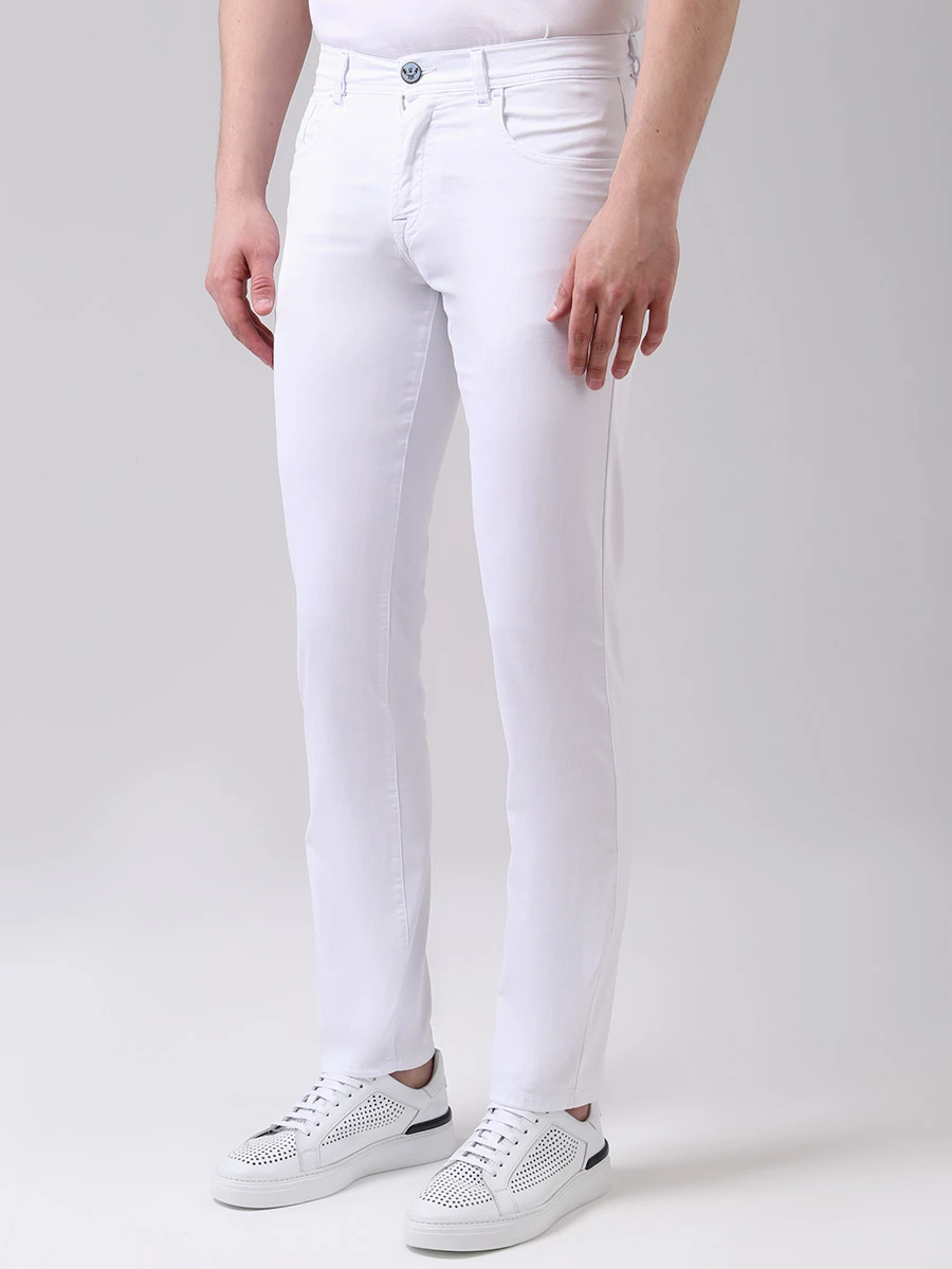 

Джинсы slim fit хлопковые, Белый, CONSTANTINO ST3 T92 W1