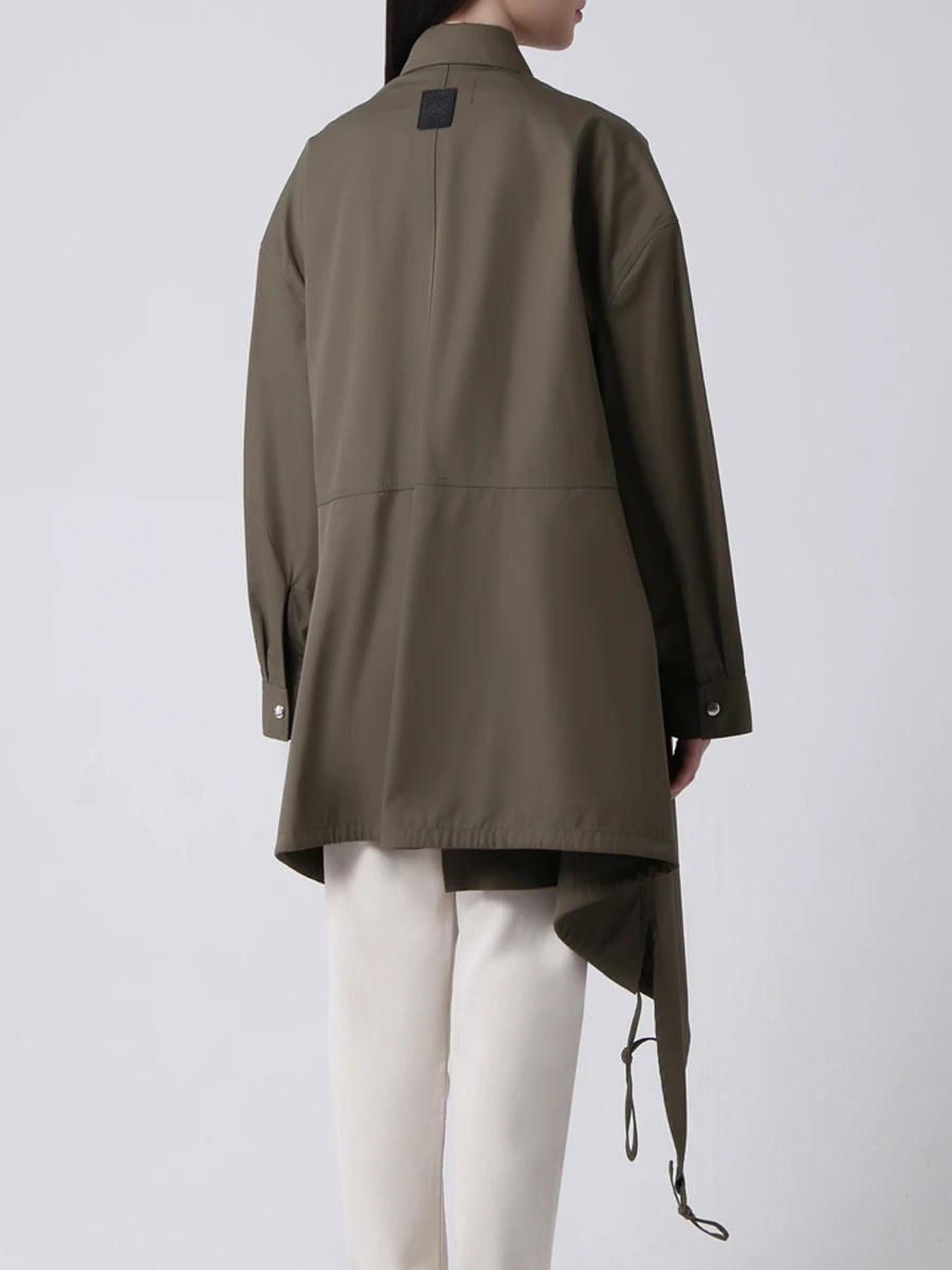 Парка асимметричного кроя LOEWE S2101370SI Зеленый  Фото 3