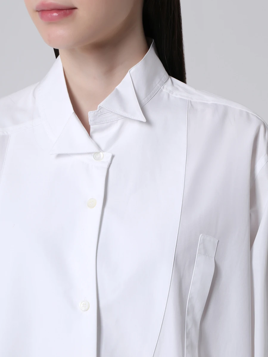 Длинная рубашка из хлопка LOEWE S2109995SU, размер 46, цвет белый - фото 5