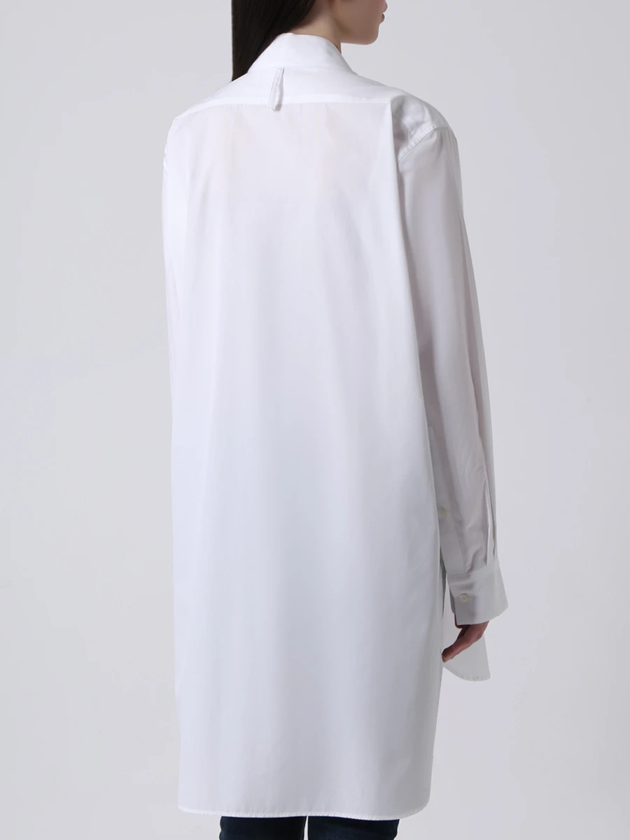Длинная рубашка из хлопка LOEWE S2109995SU, размер 46, цвет белый - фото 4