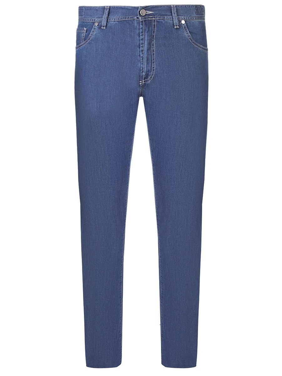 Джинсы slim fit хлопковые CESARE ATTOLINI TR120S03 AT9 B26 Голубой 