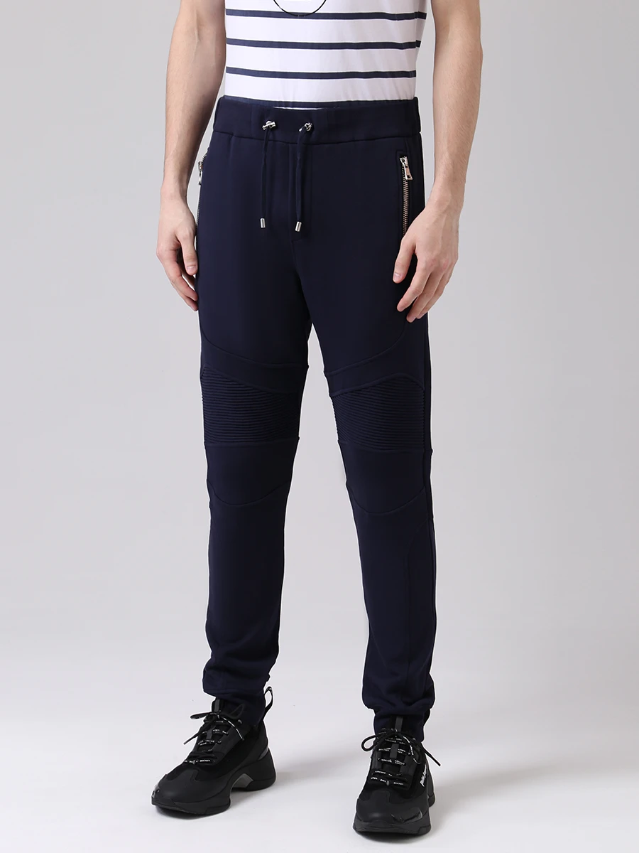 Костюм спортивный хлопковый BALMAIN TH18237I222/6UB/TH15660I263/6UB Синий  Фото 7