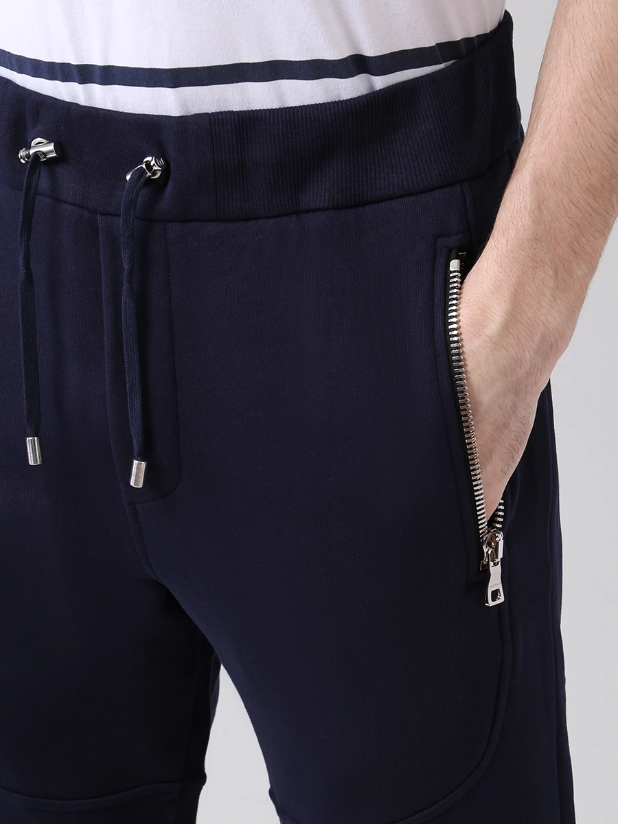 Костюм спортивный хлопковый BALMAIN TH18237I222/6UB/TH15660I263/6UB Синий  Фото 8