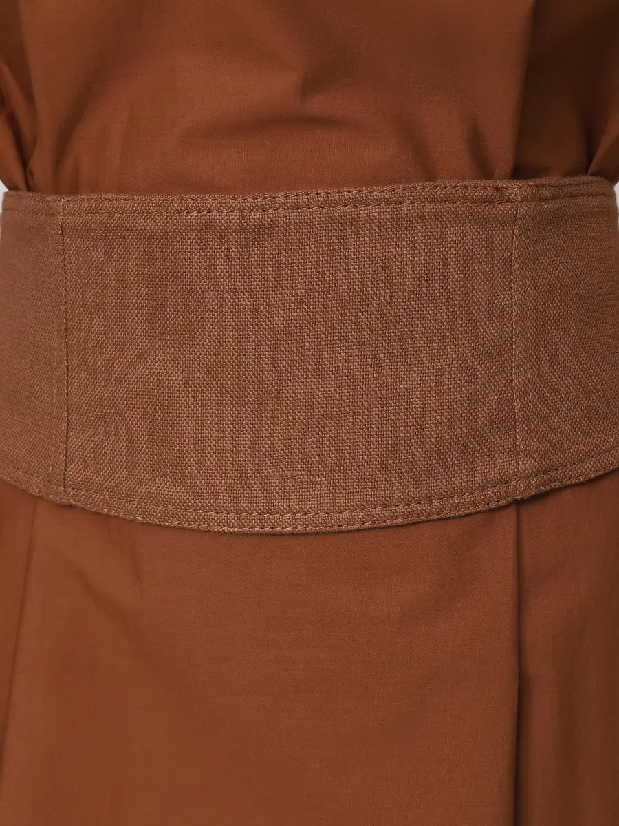 Платье хлопковое BRUNELLO CUCINELLI M0H93A4522 C7913 Коричневый  Фото 5