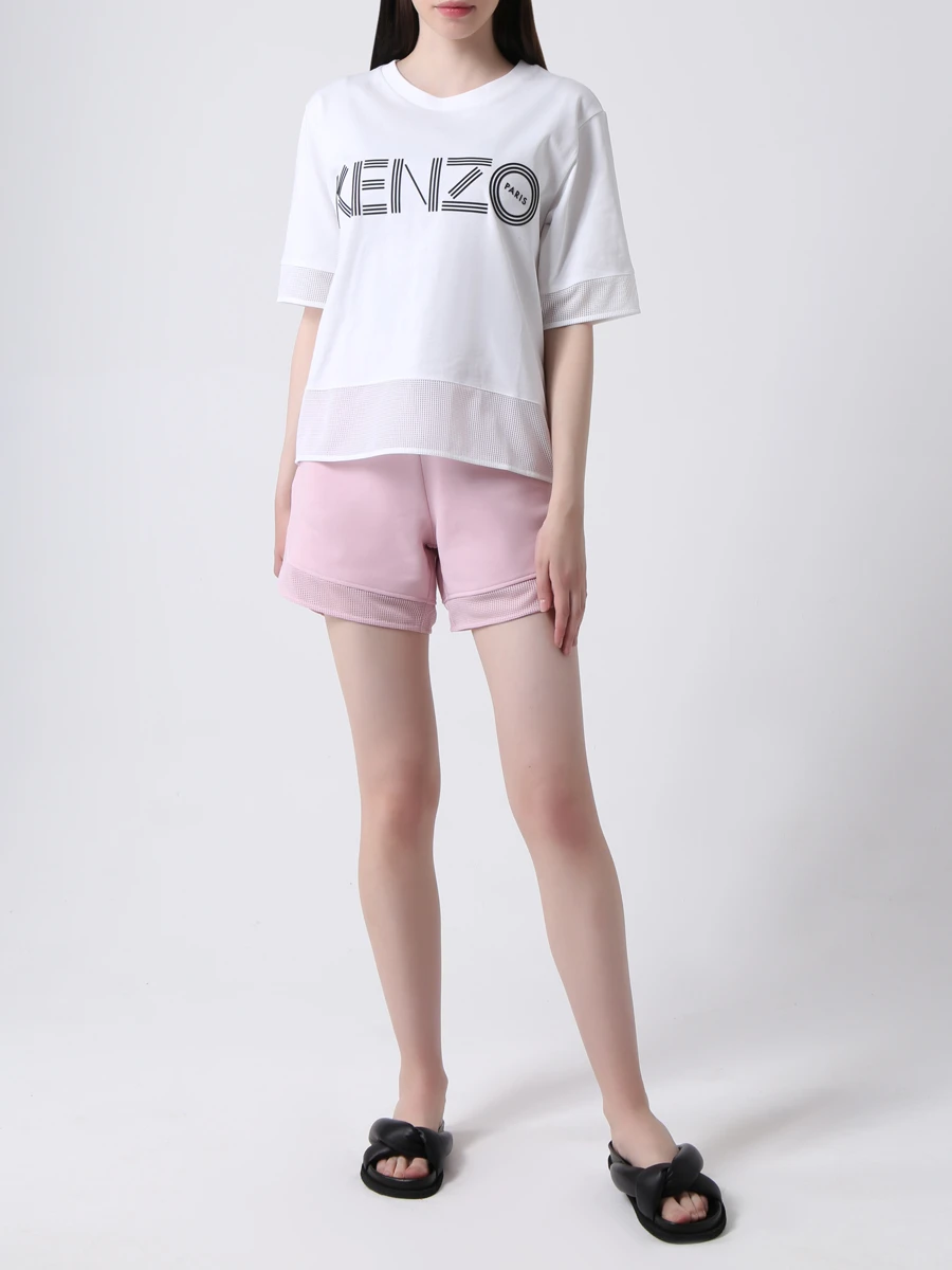 Хлопковые шорты KENZO FА52РА719952/34 Розовый  Фото 2