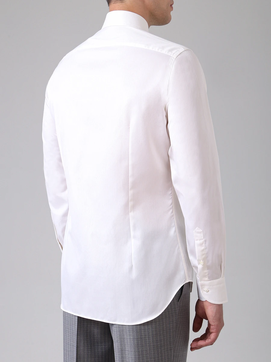 Рубашка slim fit хлопковая CANALI GR01587/701/NX05 SF, размер 48, цвет бежевый GR01587/701/NX05 SF - фото 3