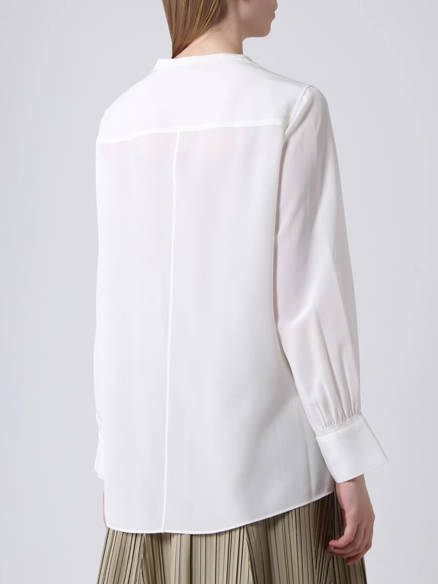 Блуза шелковая DOROTHEE SCHUMACHER 749007, размер 48, цвет кремовый - фото 3