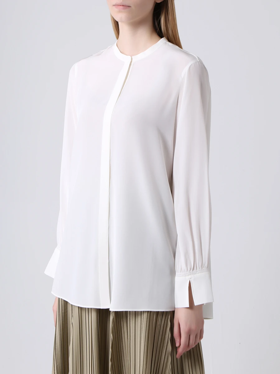 Блуза шелковая DOROTHEE SCHUMACHER 749007, размер 48, цвет кремовый - фото 4
