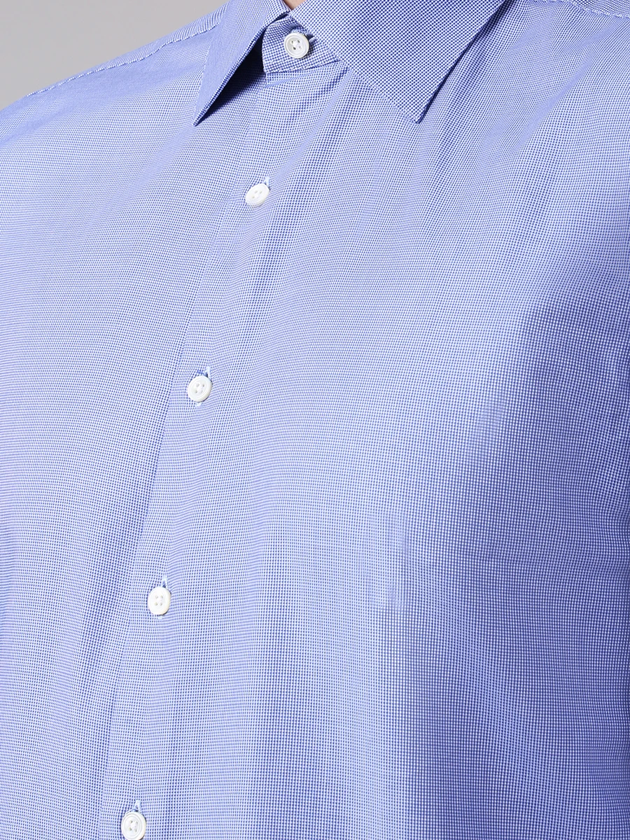 Рубашка Regular Fit хлопковая CANALI 00108/302-MODERN син факт, размер 42, цвет голубой 00108/302-MODERN син факт - фото 5