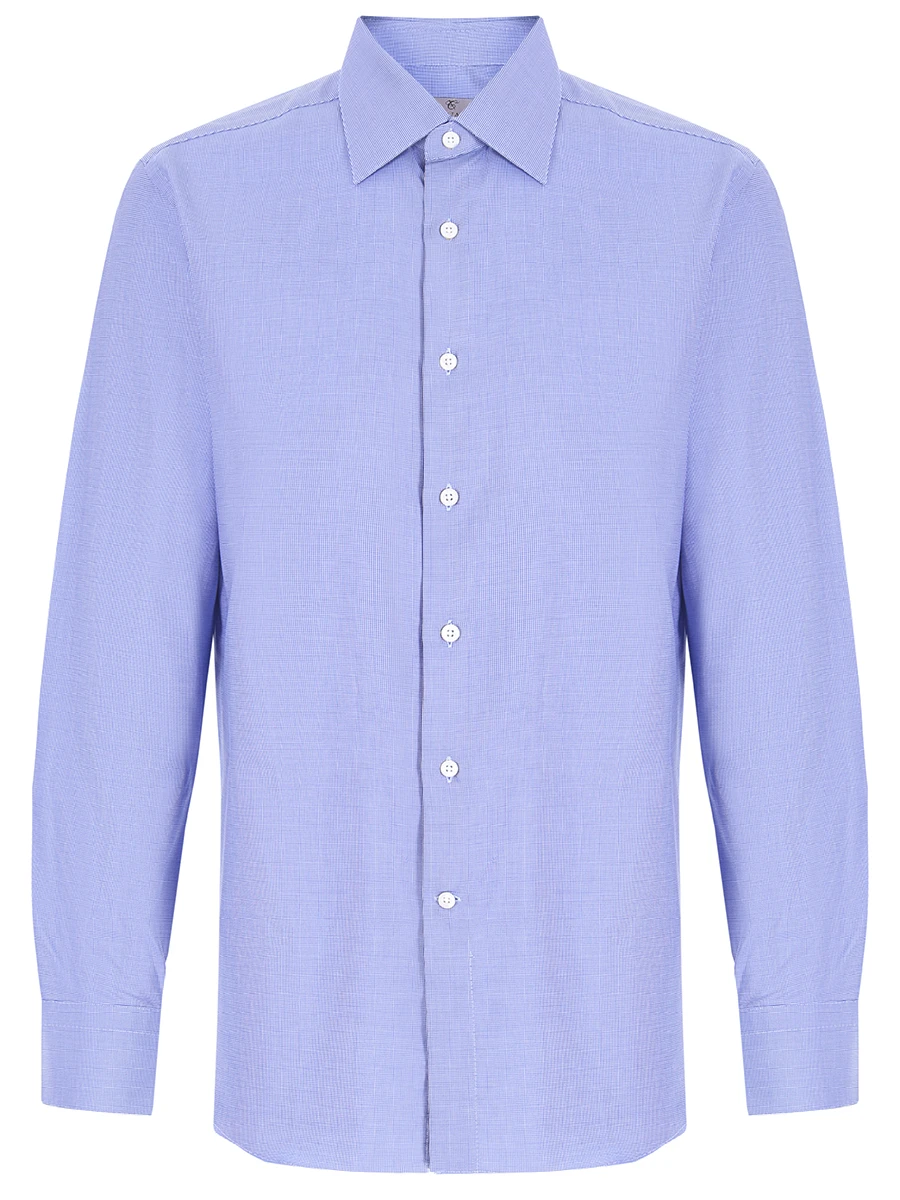 Рубашка Regular Fit хлопковая CANALI 00108/302-MODERN син факт, размер 42, цвет голубой 00108/302-MODERN син факт - фото 1