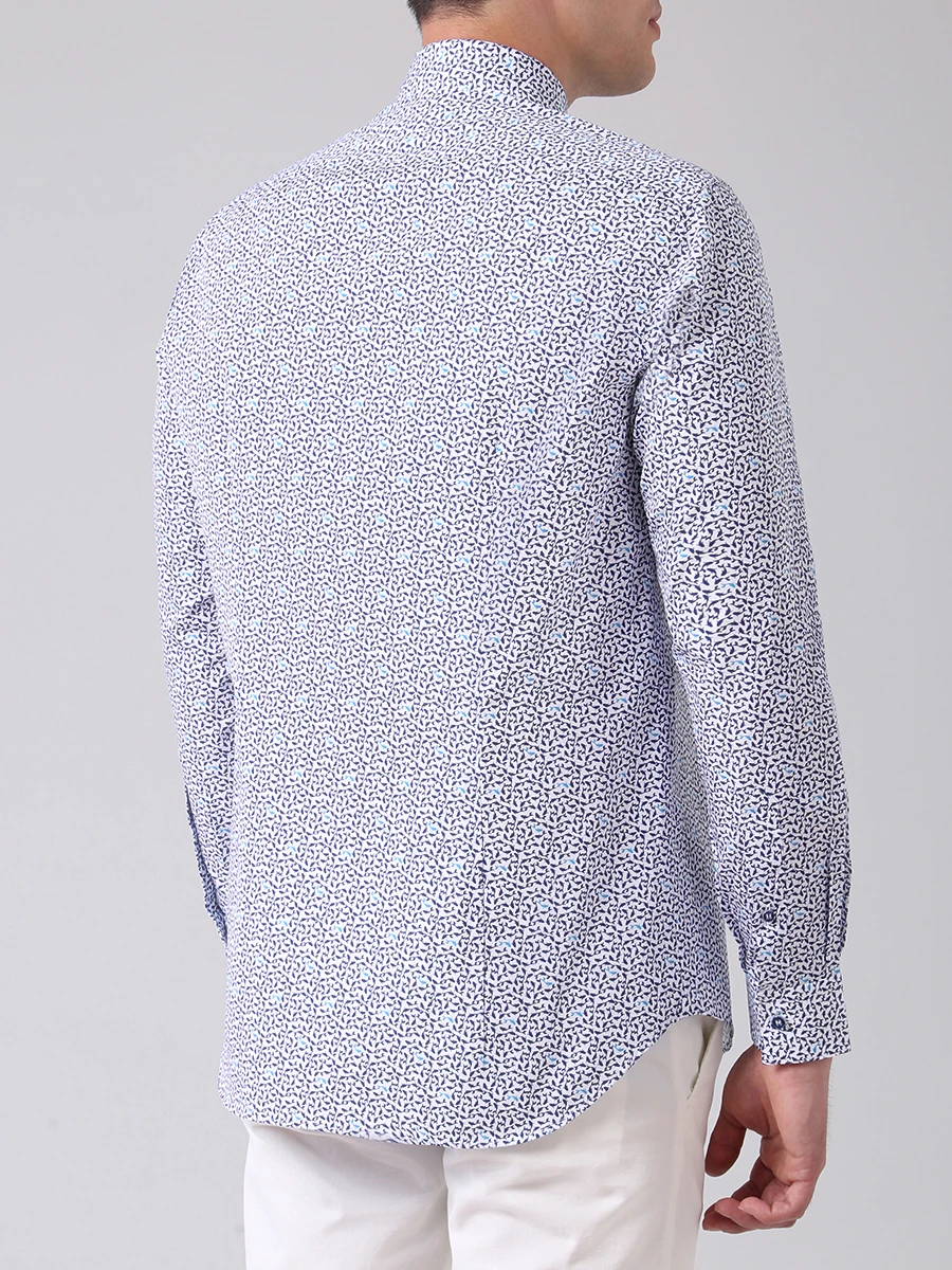 Рубашка Slim Fit хлопковая ZILLI MFT-01003-03250/RZ01/101A Принт  Фото 3