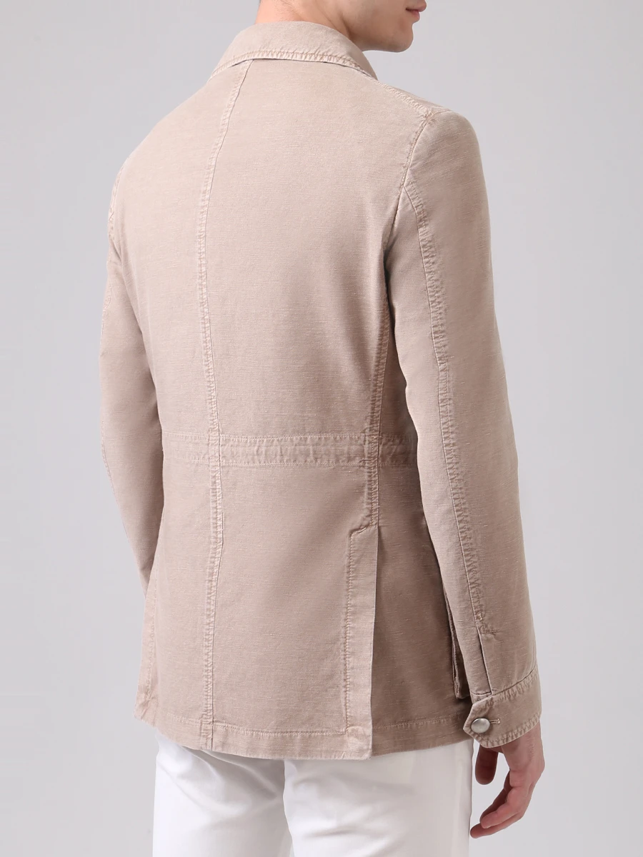 Пиджак с накладными карманами L.B.M. 1911 5810/5/2808 Коричневый  Фото 3