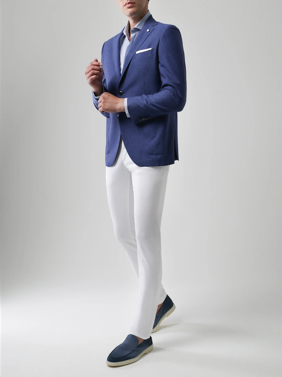 Рубашка Slim Fit хлопковая BRUNELLO CUCINELLI MGG711718 Св.Голубой, размер 50 - фото 2