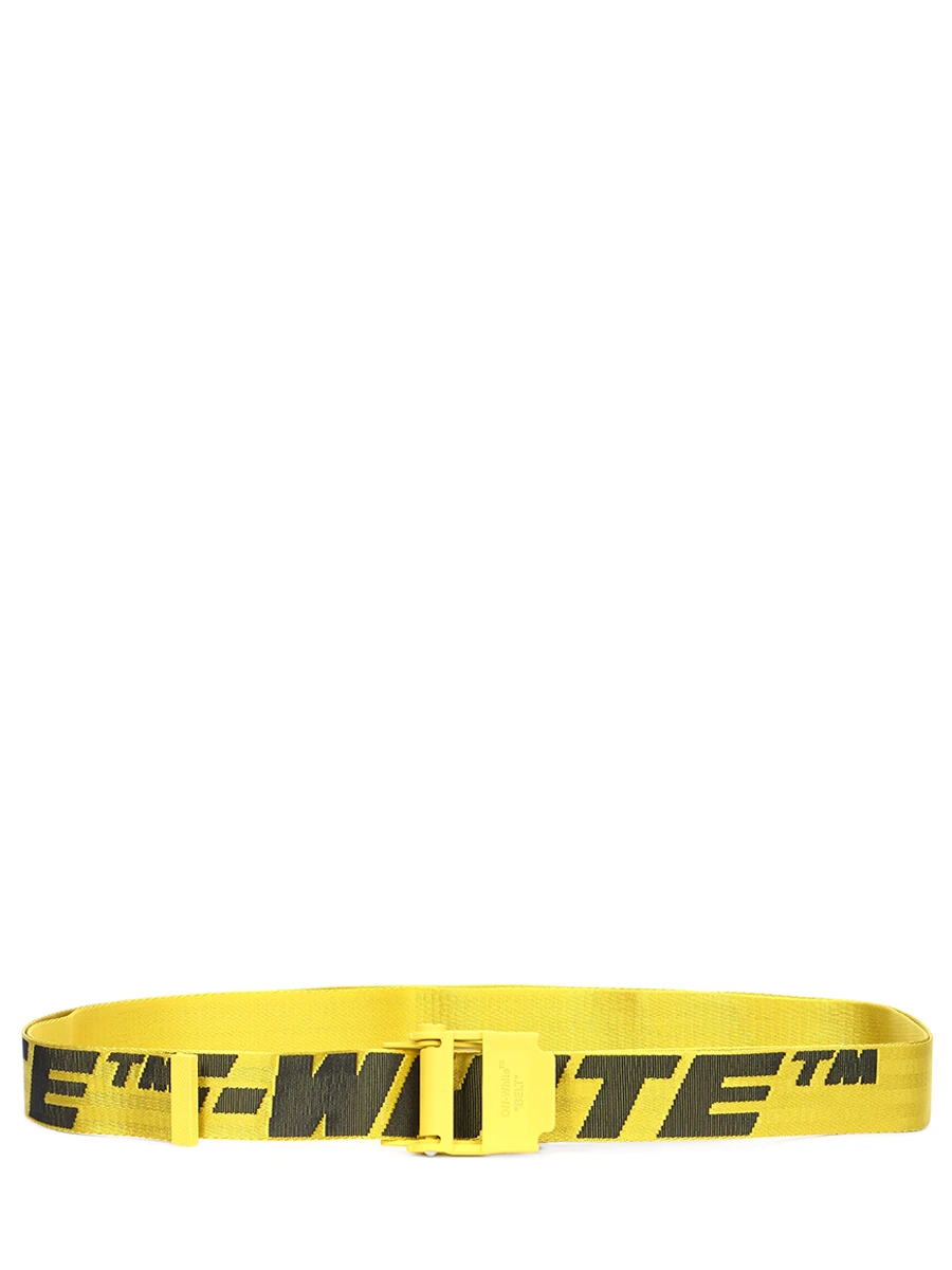 Ремень текстильный с логотипом OFF-WHITE OMRB034E20FAB0011810, размер Один размер, цвет желтый - фото 2