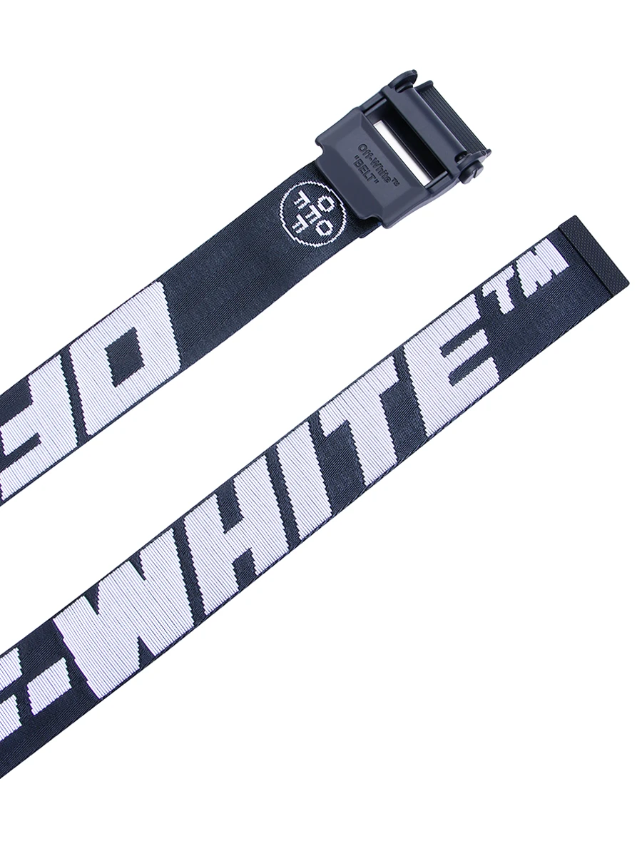 Ремень текстильный с логотипом OFF-WHITE OMRB034E20FAB0014501, размер Один размер, цвет принт - фото 3