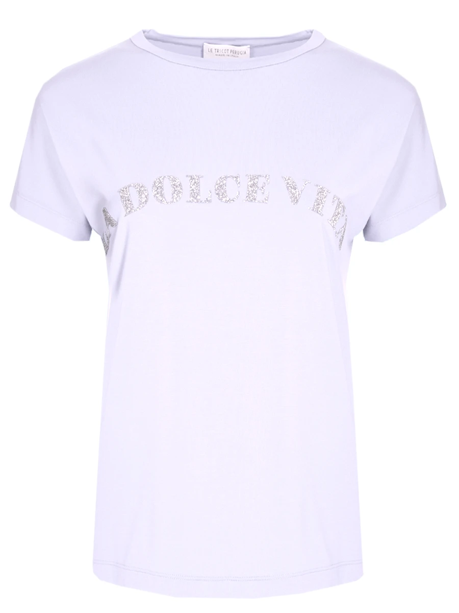 

Футболка с декором, Принт, 66716/5330