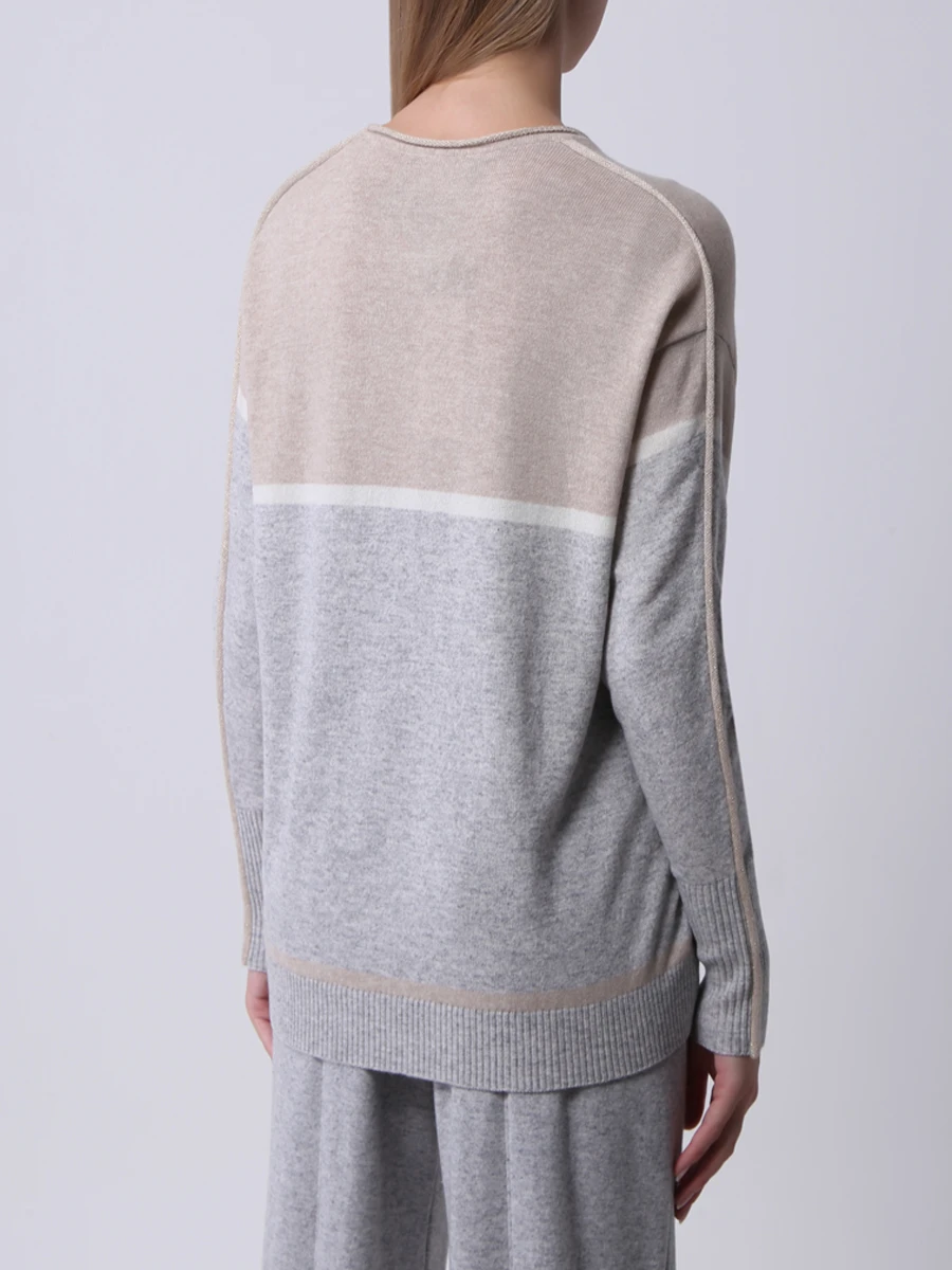 Пуловер шерстяной FREE AGE FWW20020599LG, размер 42, цвет серый - фото 3