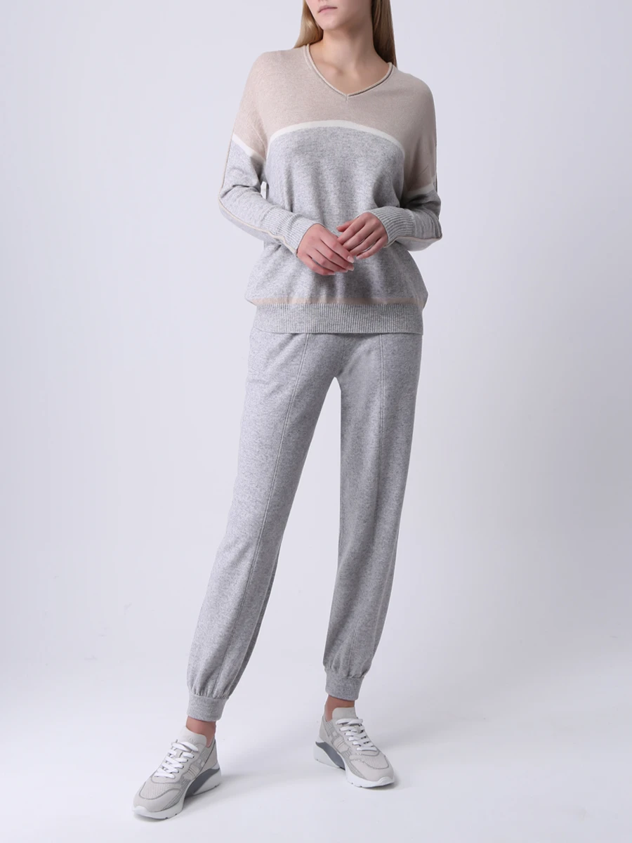 Пуловер шерстяной FREE AGE FWW20020599LG, размер 42, цвет серый - фото 2