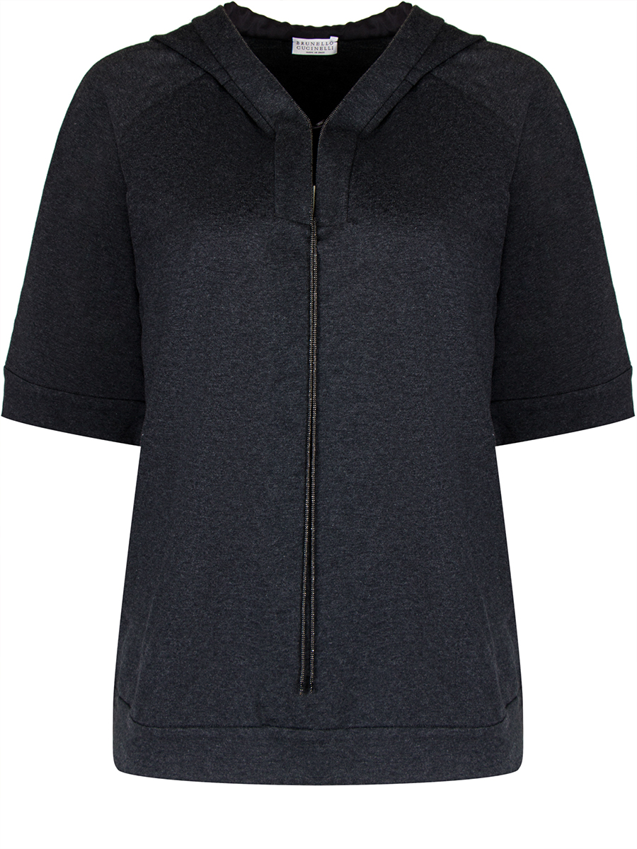 Толстовка с коротким рукавом BRUNELLO CUCINELLI