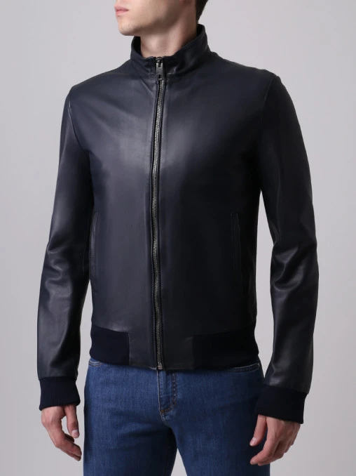 Кожаная куртка DOLCE & GABBANA g9dr6l/fulws Синий  Фото 4