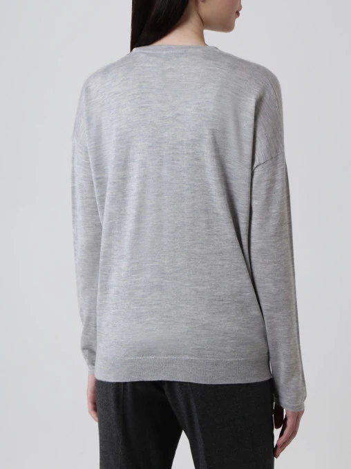 

Кашемировый пуловер, Серый, M13830202C2642/сер