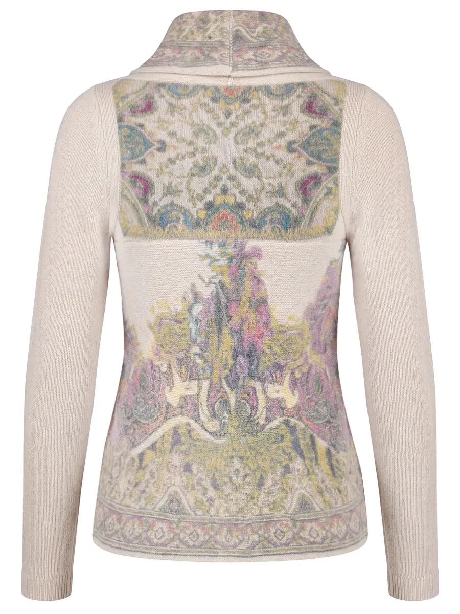 Кардиган шерстяной ETRO 18322/сер/узор Бежевый  Фото 2