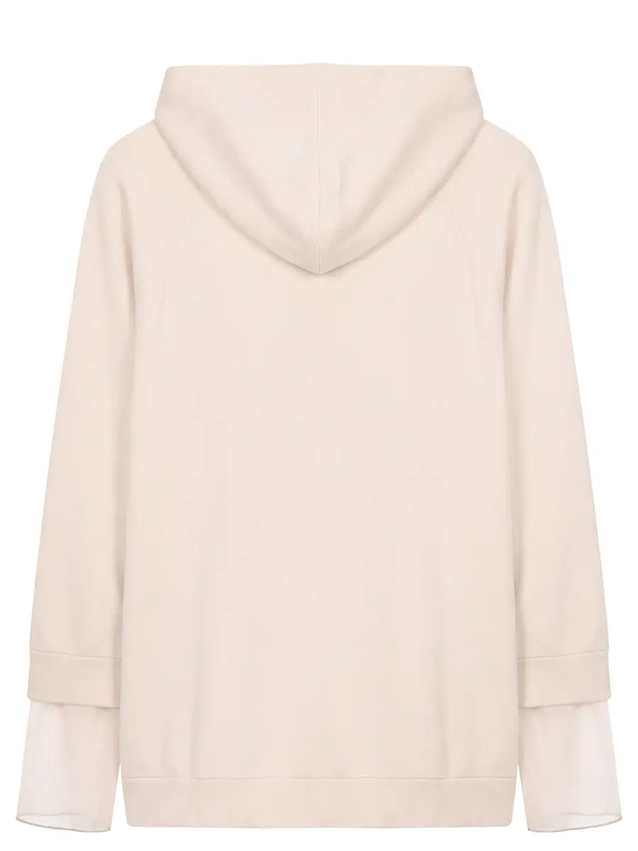 Олимпийка кашемировая BRUNELLO CUCINELLI M12159106 Бежевый  Фото 2