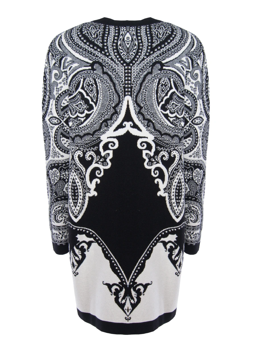 Кардиган с принтом ETRO 18349/9276/ч/б Белый  Фото 2