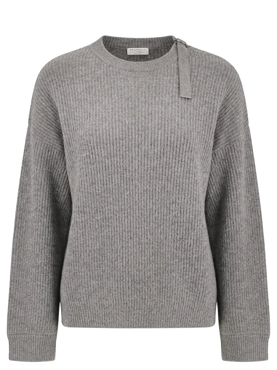 

Джемпер кашемировый, Серый, M12713300/хлястик Серый