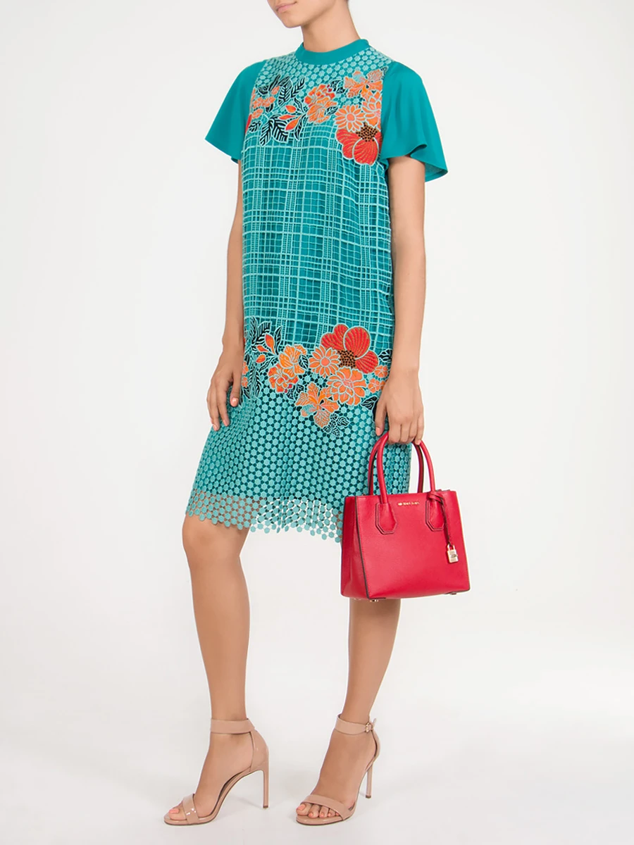 Хлопковое платье ETRO 18732/9501/бирюз Голубой  Фото 2