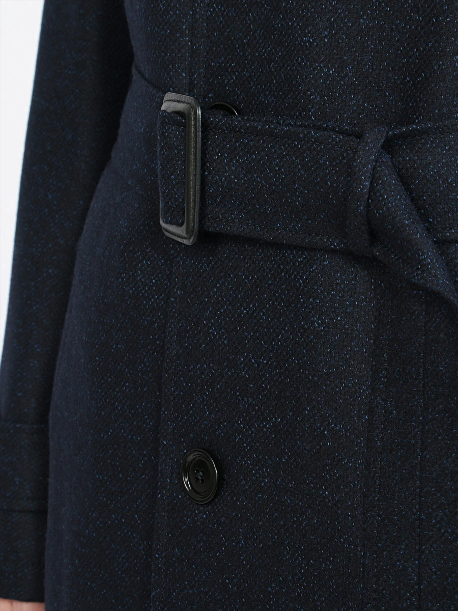 Шерстяное пальто ZEGNA 42BJSO/298017 т.Синий Синий  Фото 9