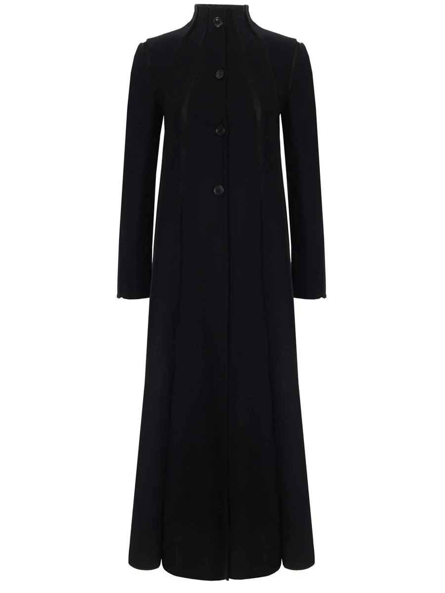 Пальто с сетчатыми вставками, NBOCA2551CJ Черный, VALENTINO PAP, 88427  - купить