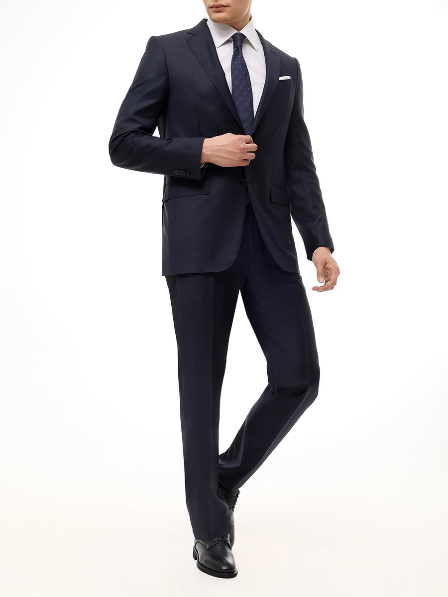 Рубашка Slim Fit хлопковая ZILLI 1410/ Голубой Полоска Полоска  Фото 2