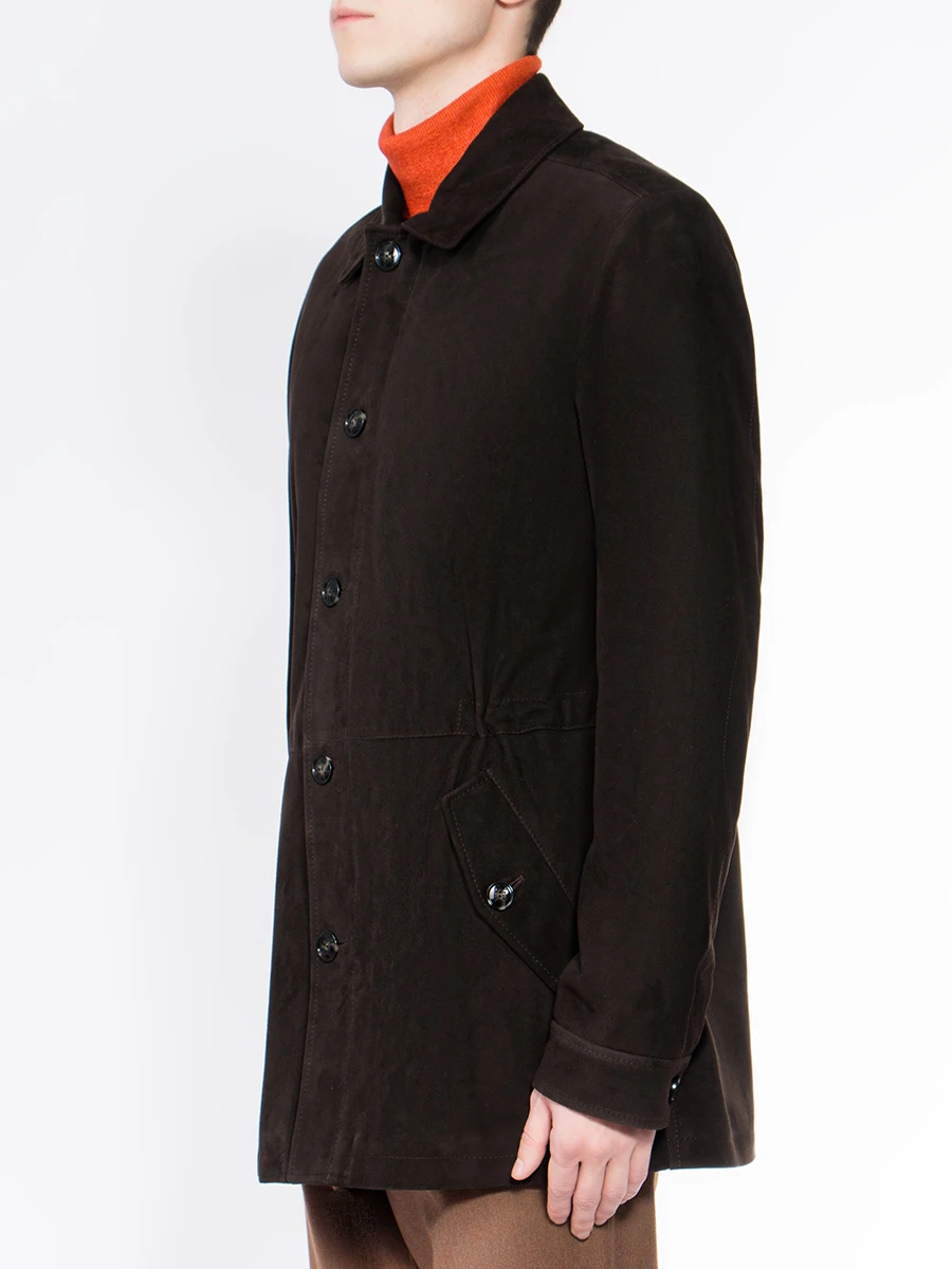 Комбинированная куртка KITON VW0306 Коричневый Коричневый  Фото 4