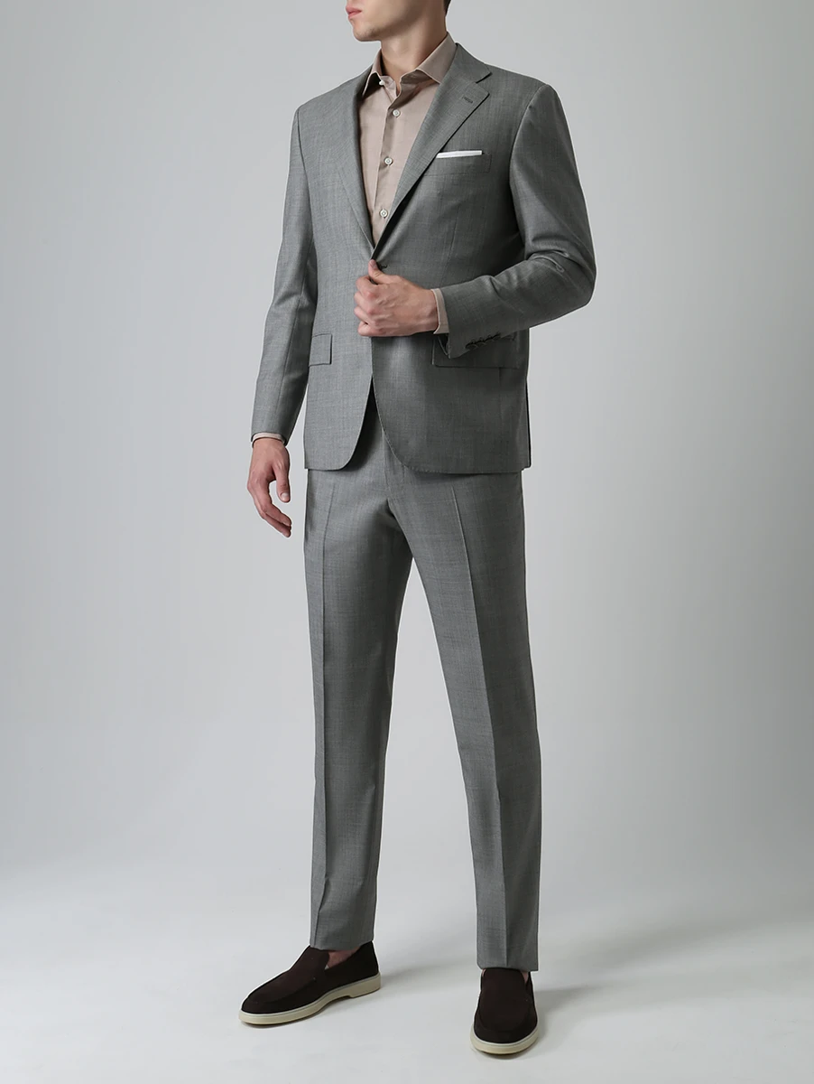Костюм классический шерстяной KITON UA89K0127004001 Серый Серый  Фото 2
