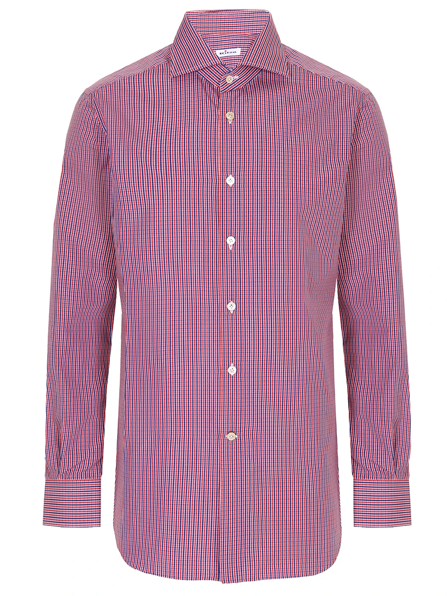 

Рубашка Slim Fit в клетку, Клетка, HO56231100/ Синий Красный Клетка