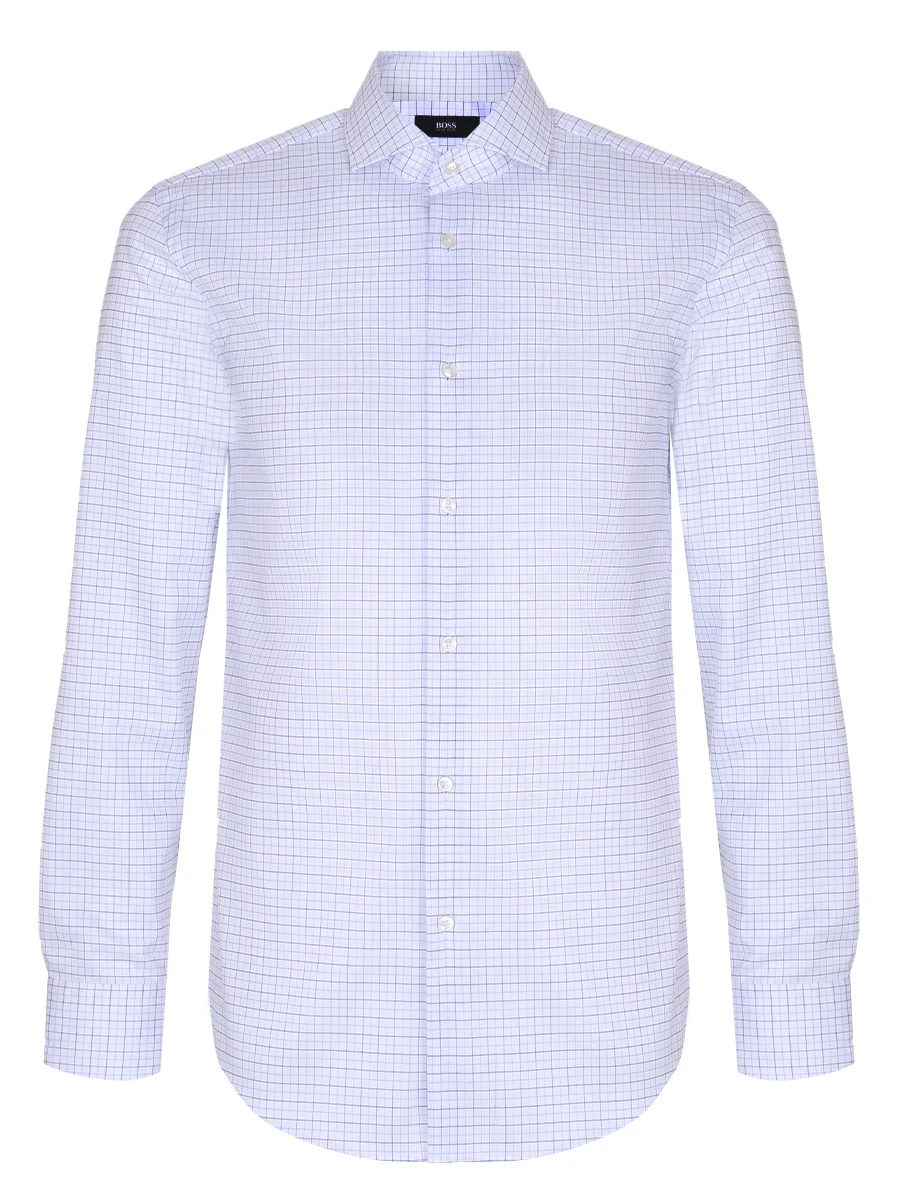 

Рубашка Slim Fit в клетку, Белый, 50439583/451