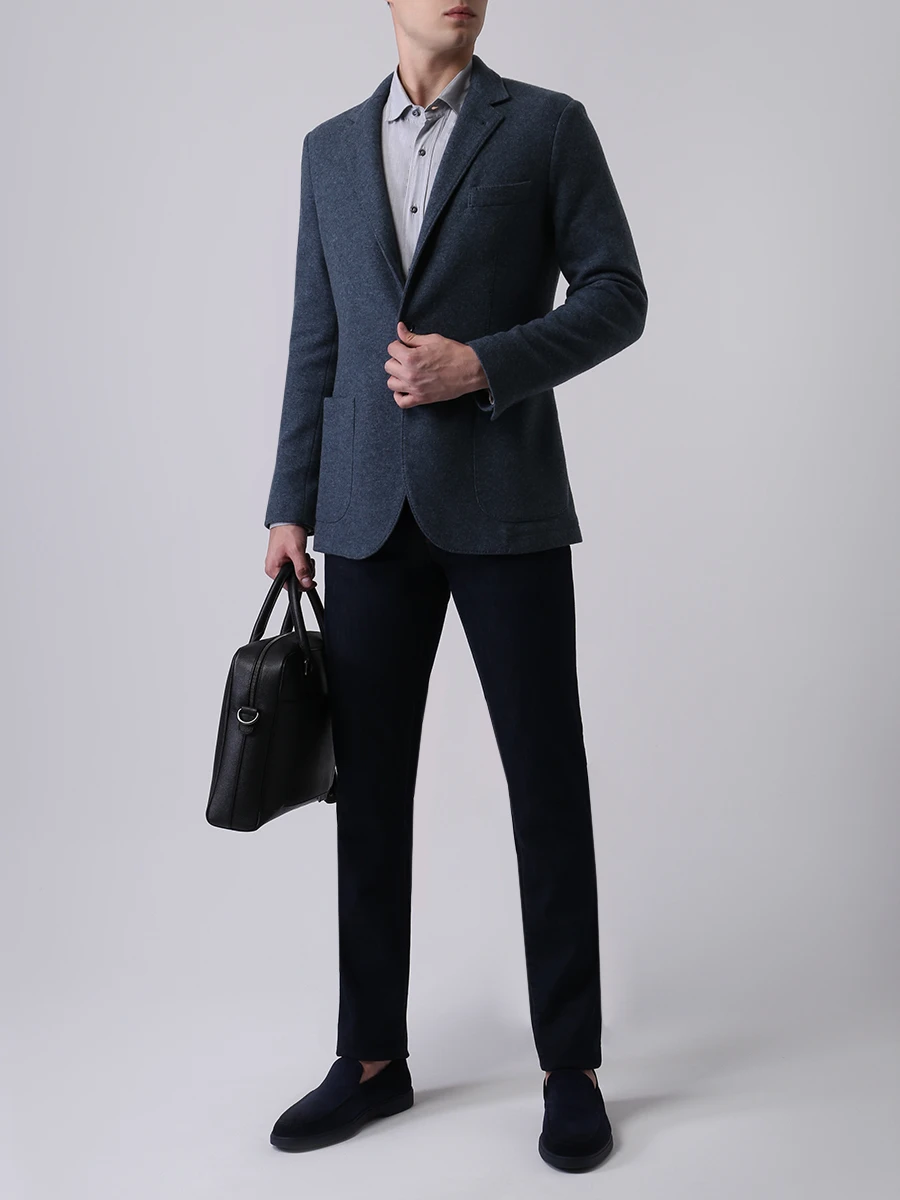 Рубашка Leisure Fit хлопковая BRUNELLO CUCINELLI MG6713029 C044 Серый  Фото 2