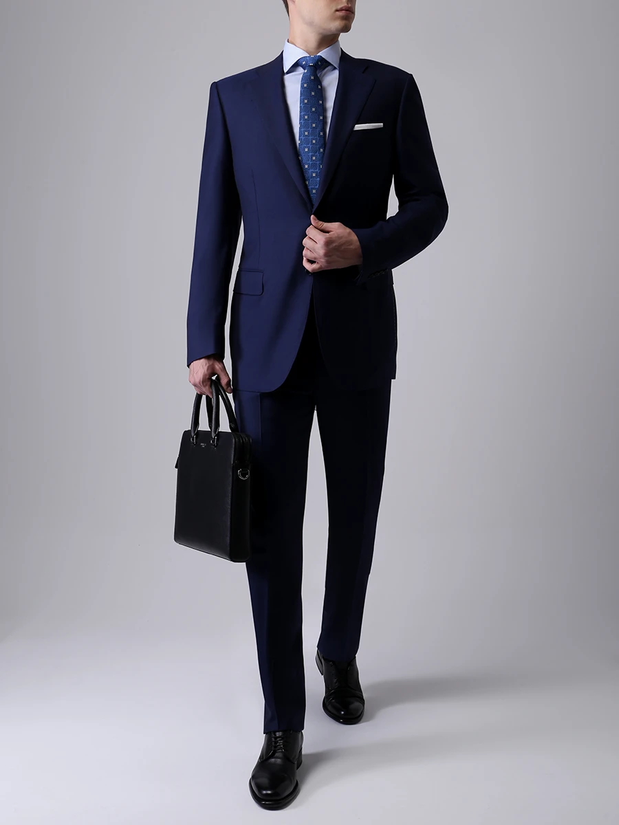 

Рубашка Slim Fit хлопковая, Голубой, GR01922/402 NXC3 SF