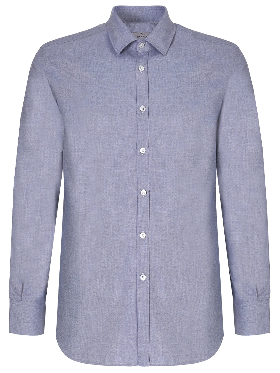 Рубашка Modern Fit хлопковая CANALI GL02015/401, размер 52, цвет голубой GL02015/401 - фото 1