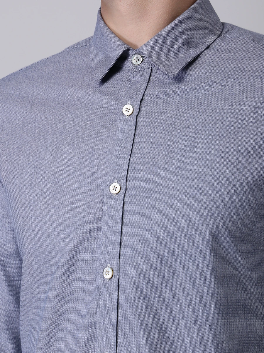 Рубашка Modern Fit хлопковая CANALI GL02015/401, размер 52, цвет голубой GL02015/401 - фото 5