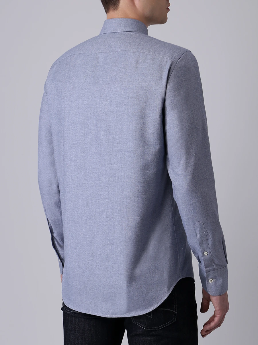 Рубашка Modern Fit хлопковая CANALI GL02015/401, размер 52, цвет голубой GL02015/401 - фото 3