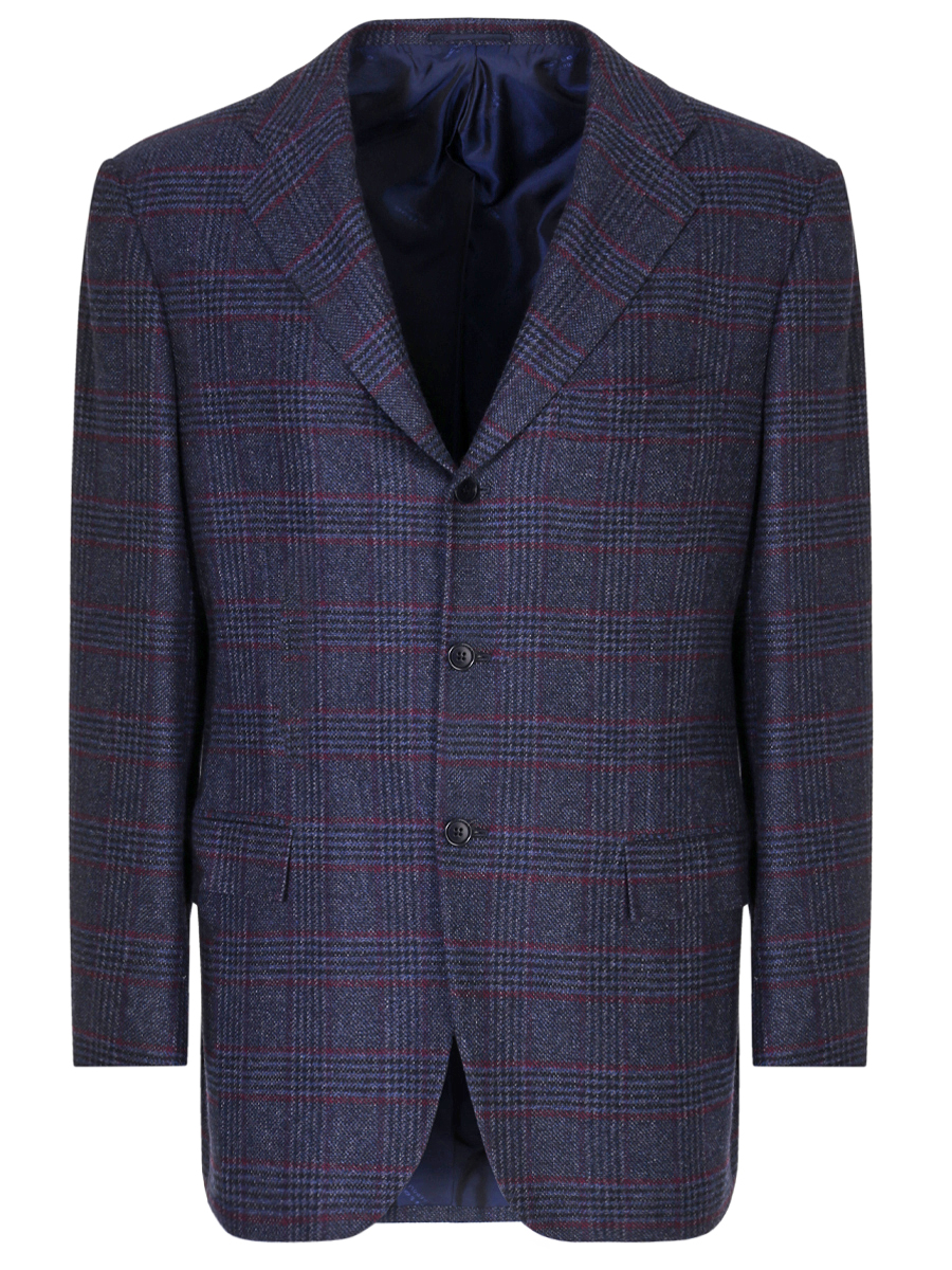 Пиджак кашемировый в клетку KITON